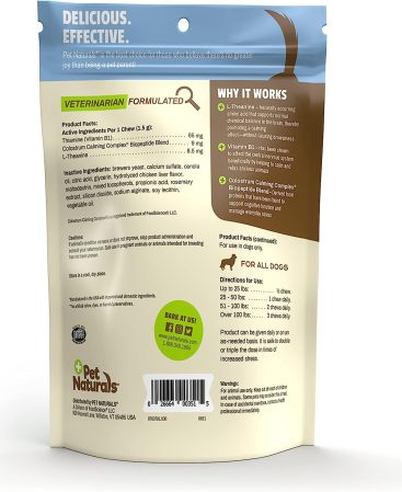 Pet Naturals Calming for Dogs, 30 Chews - Naturally Sourced Stress and Anxiety