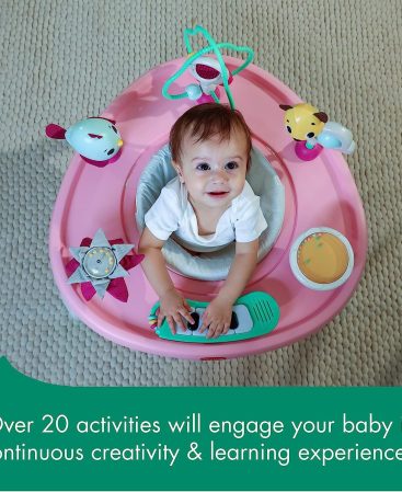 Tiny Love 5-in-1 Stationary Activity Center, 5 Modes of use: Tummy time, Stationary Activity Center, Baby Balance Board, Toddler Activity Table, Child Table...